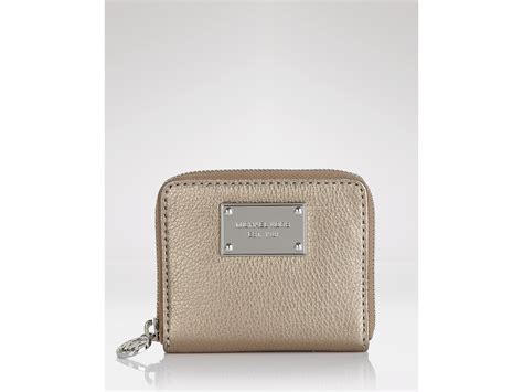 michael kors brown zip around wallet|Michael Kors small zip wallet.